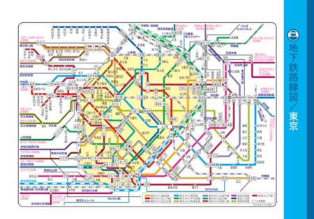 卓上Ｌ・2ヶ月文字（14ヶ月／地下鉄路線図付）/東京地下鉄